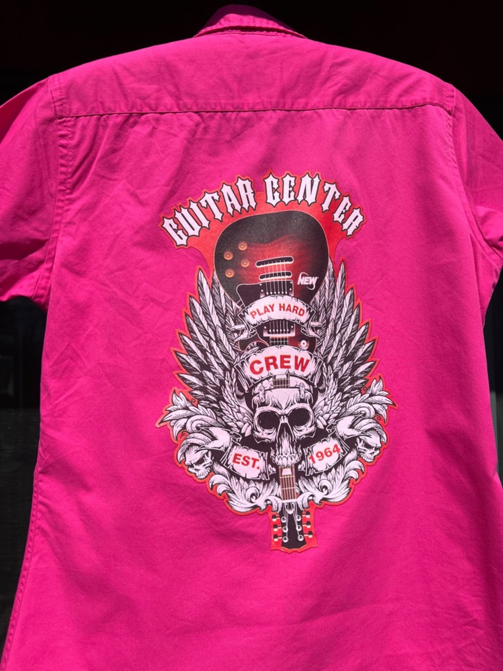 Women’s Guitar Center Crew Hot Pink Utility Shirt